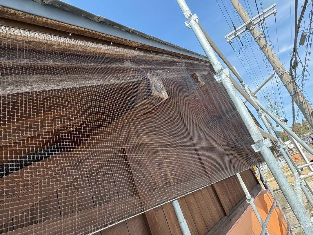 2026/03/24 飯田市にてコウモリ対応その４！コウモリネットバリア施工最終日！